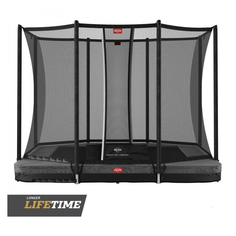 Cama elastica BERG Inground Ultim Favorit 280 + Red Comfort Gris