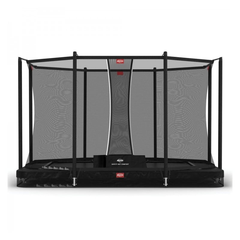 Cama elastica BERG Inground Ultim Favorit 410 + Red Comfort Negro