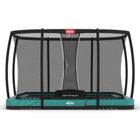 Cama elastica BERG Inground Ultim Champion 330 + Red Deluxe Verde