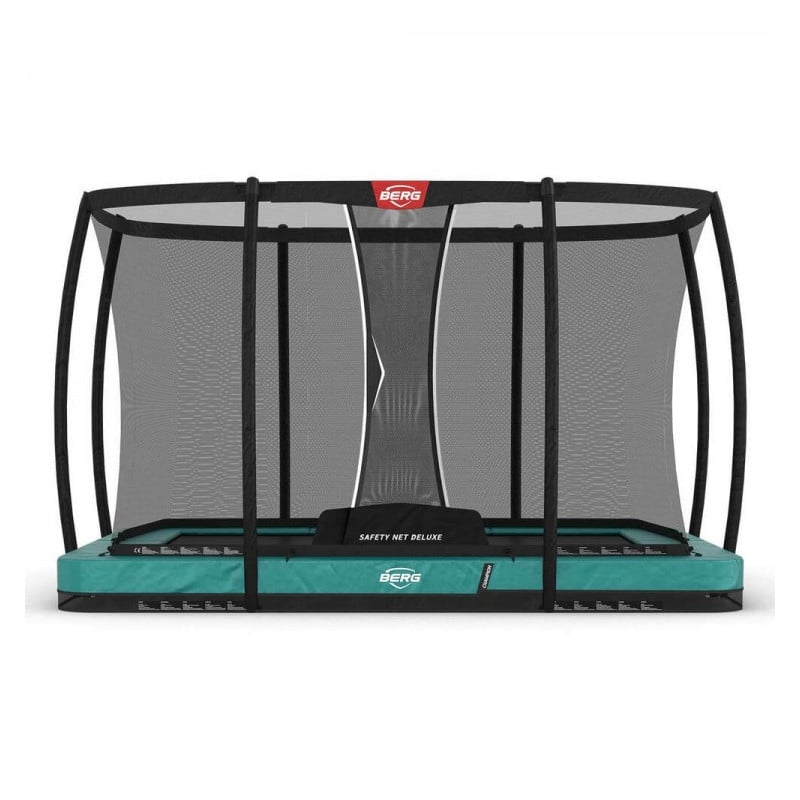 Cama elastica BERG Inground Ultim Champion 330 + Red Deluxe Verde