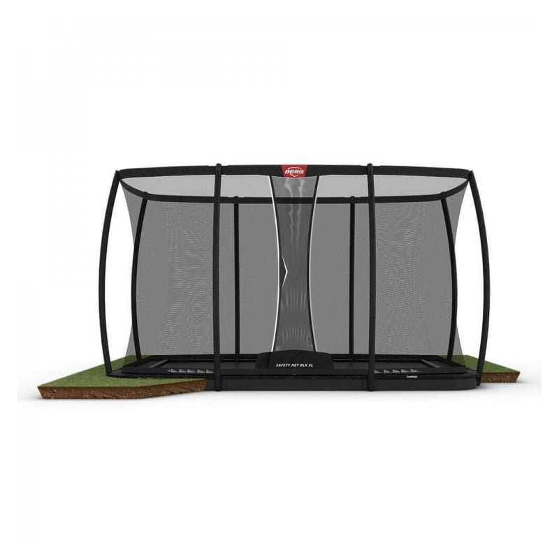 Cama elastica BERG Flatground Ultim Champion 500 + Red Deluxe XL Negro