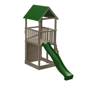 Parque infantil Masgames TIBIDABO L techo de lona Escalada: con arenero en la base y pared de escalada