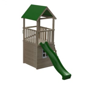 Parque infantil Masgames TIBIDABO L techo de lona Casita: con casita en la base