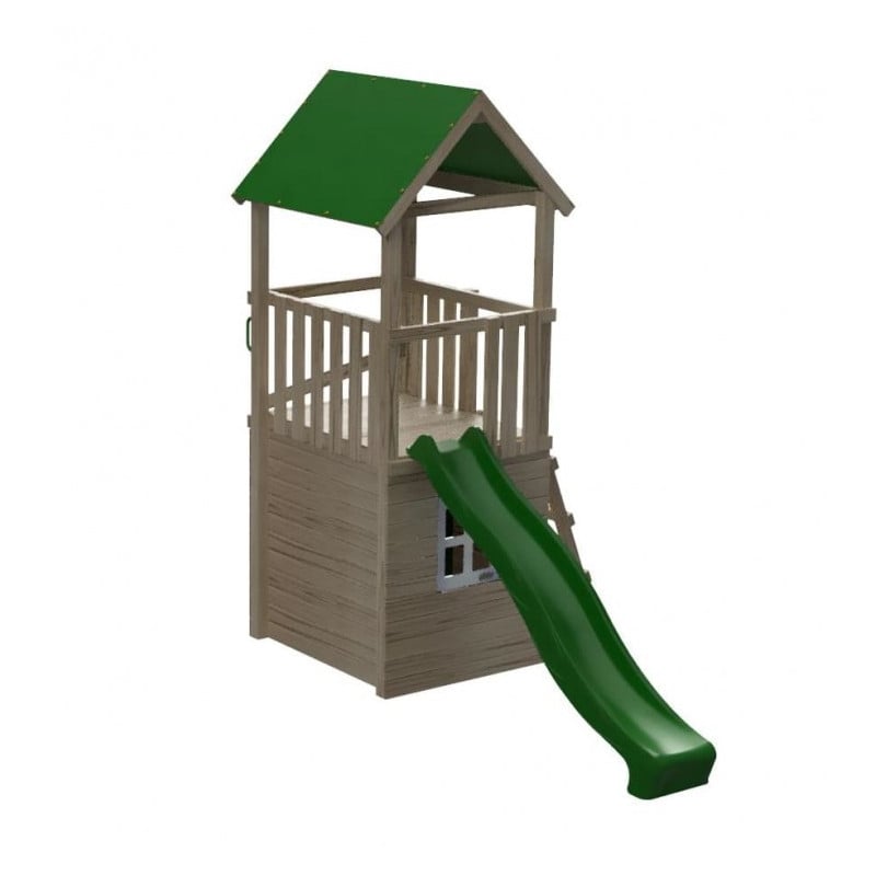 Parque infantil Masgames TIBIDABO L techo de lona Casita: con casita en la base