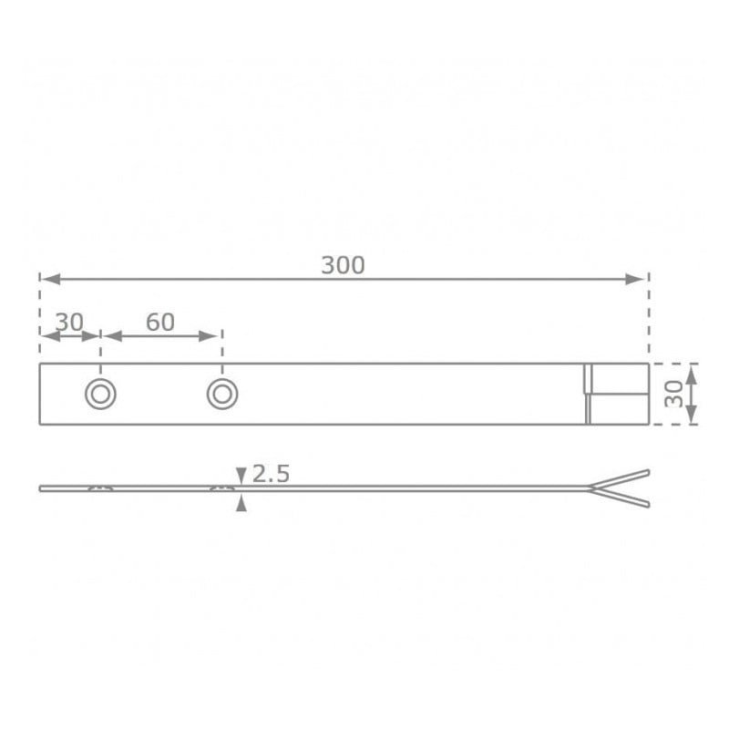 Juego de cuatro anclajes planos MASGAMES