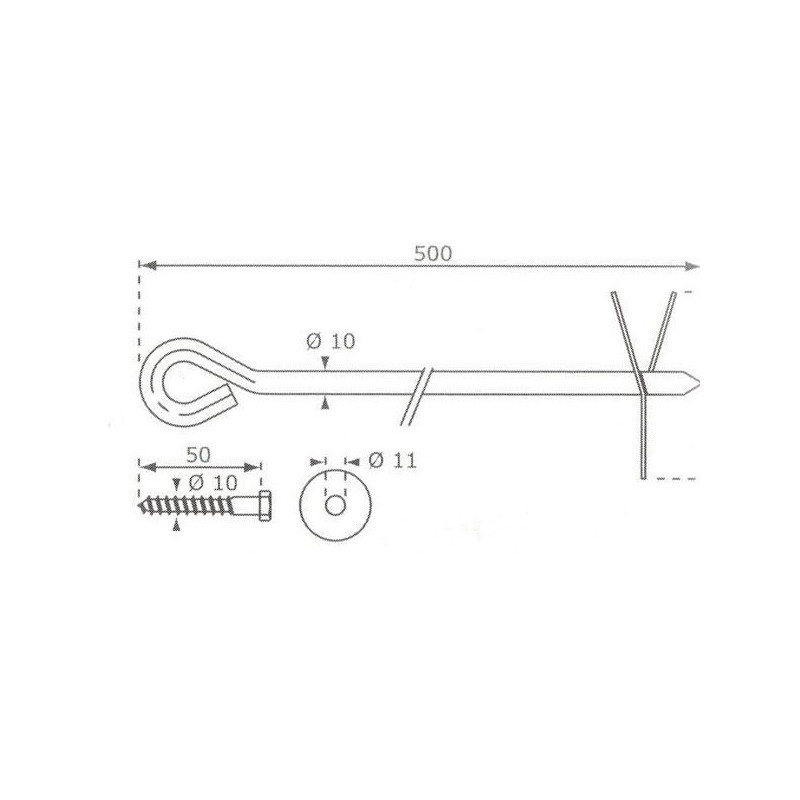 Anclaje largo MASGAMES