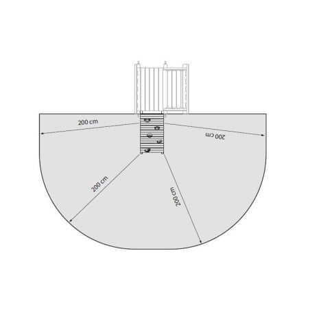 Pared de escalada MASGAMES WALL XL (plataforma a 150 cm)