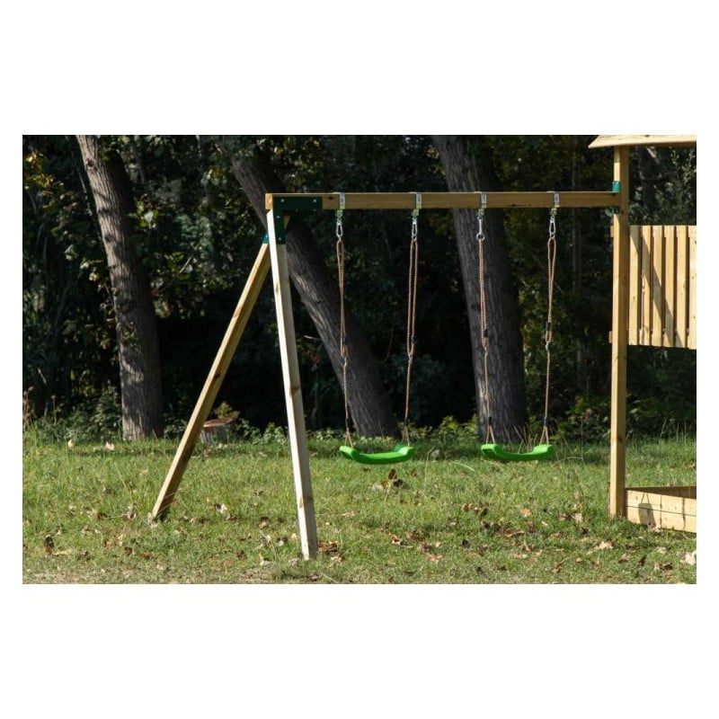 Columpio apoyado individual L (plataforma a 120 cm)