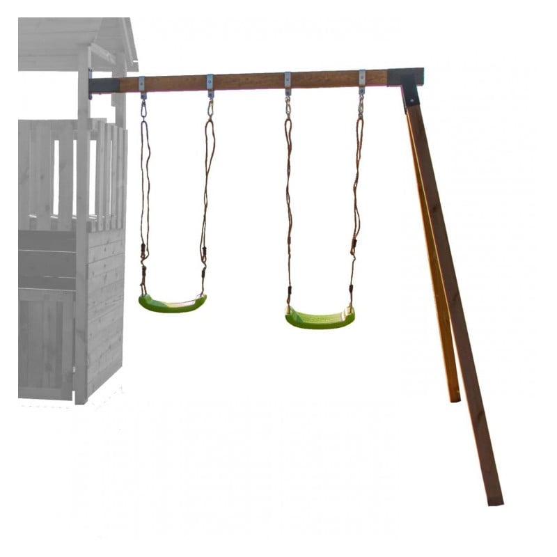 Columpio apoyado doble L (plataforma a 120 cm)