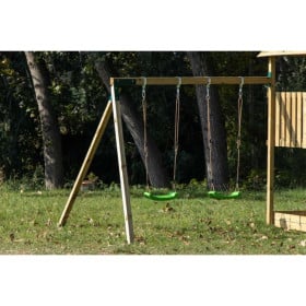 Columpio apoyado doble L (plataforma a 120 cm) 2