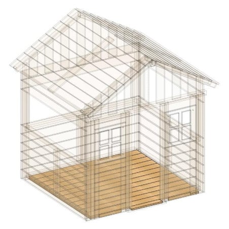 Suelo de madera para casita Masgames LOLLIPOP XL Horeca