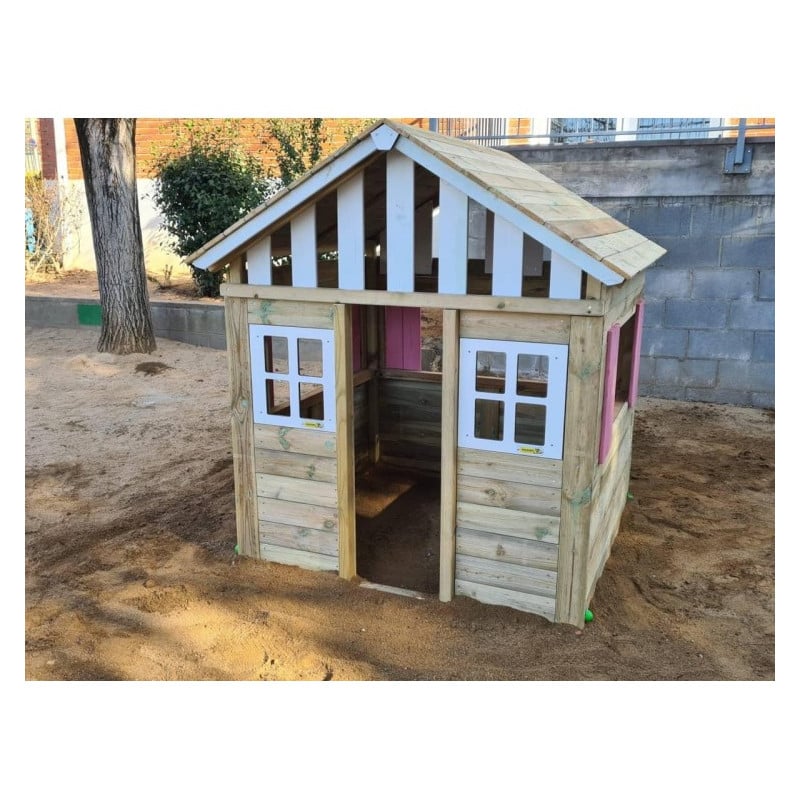 Casita de madera Masgames LOLLIPOP XL Horeca rosa