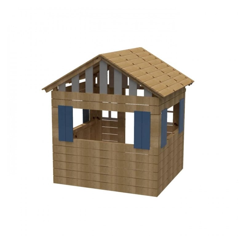 Casita de madera Masgames LOLLIPOP XL Horeca azul