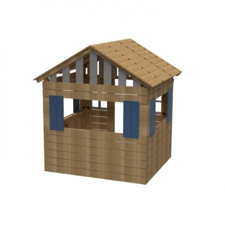 Casita de madera Masgames LOLLIPOP XL Horeca azul
