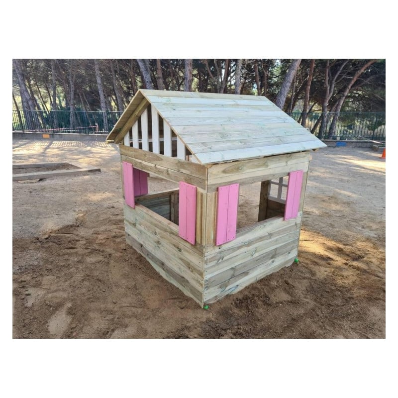 Casita de madera Masgames LOLLIPOP XL Horeca azul