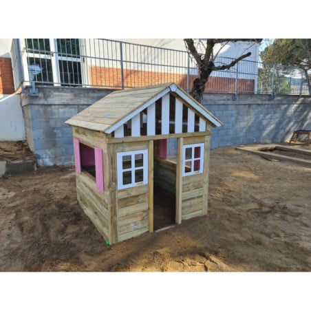 Casita de madera Masgames LOLLIPOP XL Horeca azul