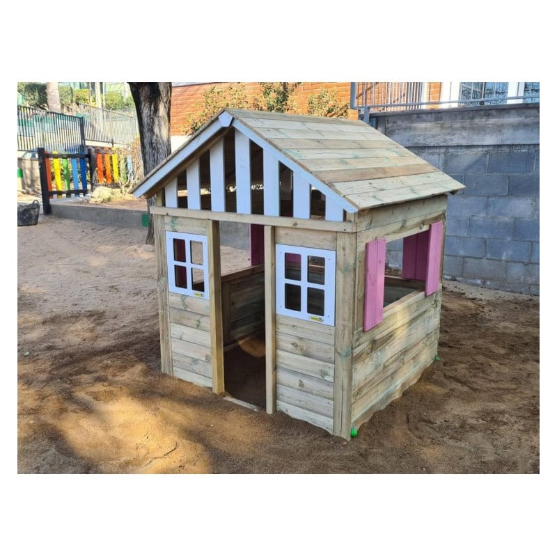 Casita de madera Masgames LOLLIPOP XL Horeca azul