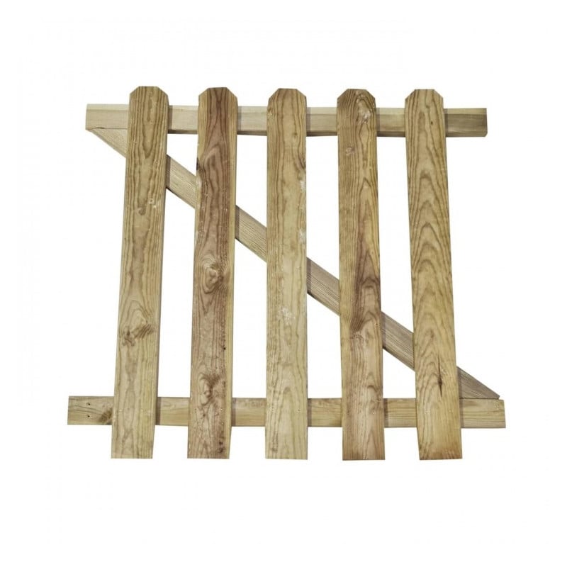Puerta para valla de madera Masgames MERLET 100 Madera sin pintar