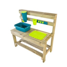 Cocinita infantil de madera para exterior Masgames CANDY Se incluye kit de cacharros de cocina: cazo, olla, cazuela, escumaderas 2