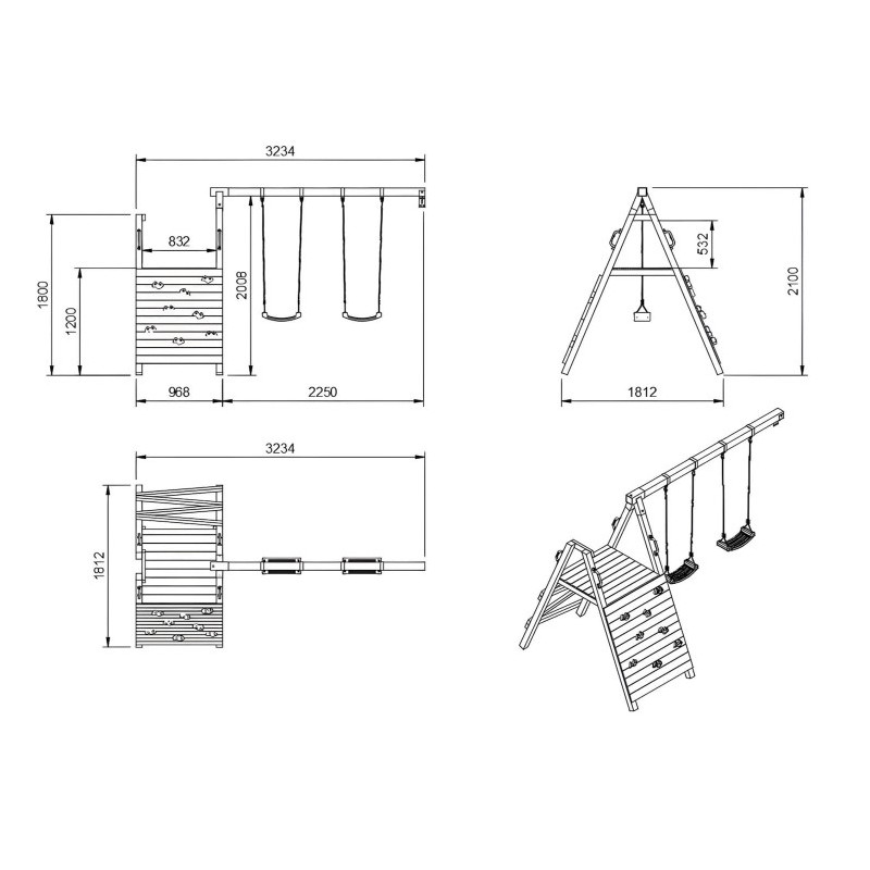 Modulo para parques infantiles MASGAMES @AVENTURA L