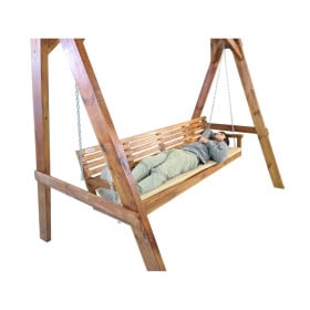 Balancin de jardin MASGAMES ELNA XL Con cojin en el banco 2