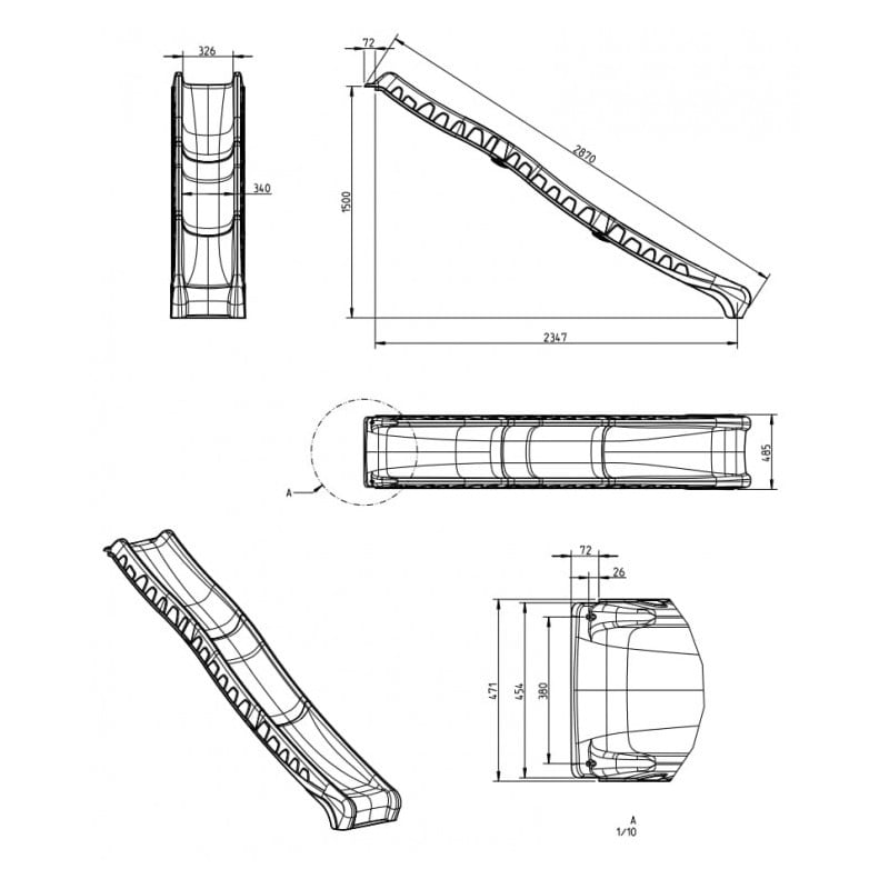 Rampa de tobogan Masgames TRIX XL