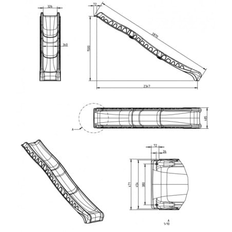 Rampa de tobogan Masgames TRIX XL