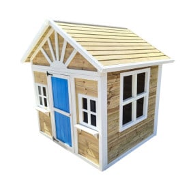 Casita infantil de madera por paneles Masgames VISBY Rosa 2