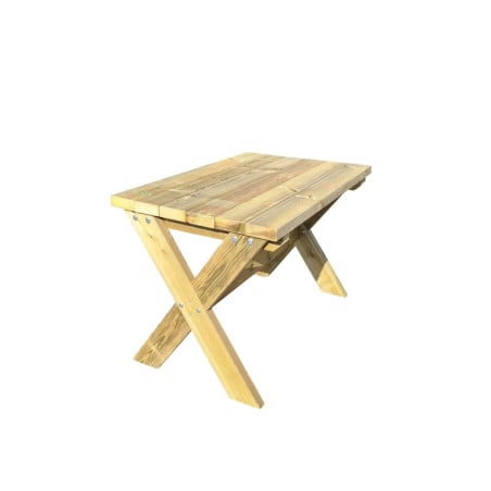 Mesa de madera exterior MASGAMES XERTA 120 cm Madera sin pintar