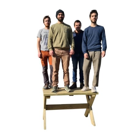 Mesa de madera exterior MASGAMES XERTA 120 cm Madera sin pintar