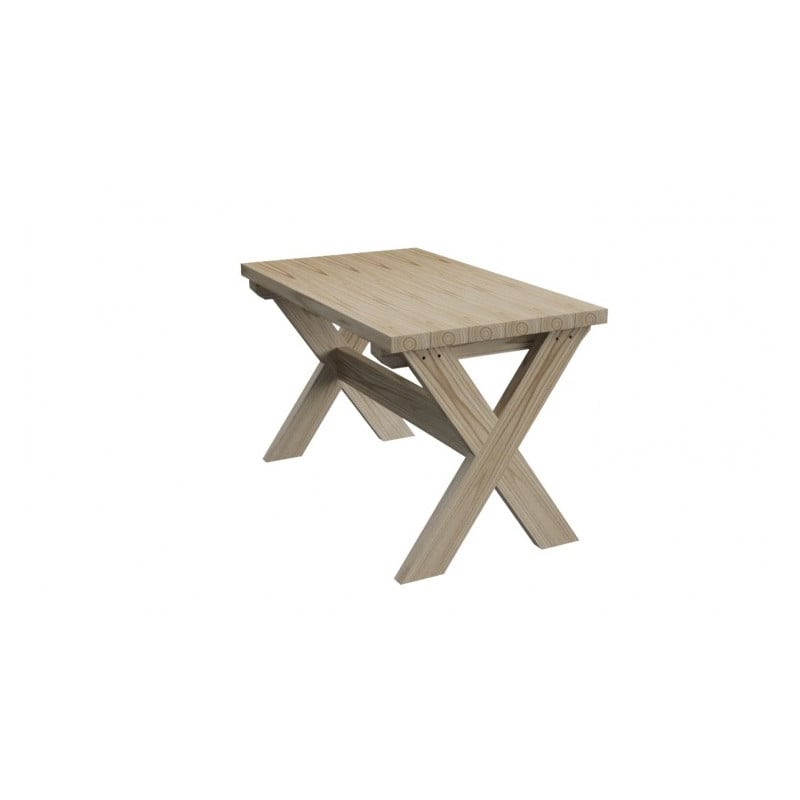 Mesa de madera exterior MASGAMES XERTA 120 cm Marron