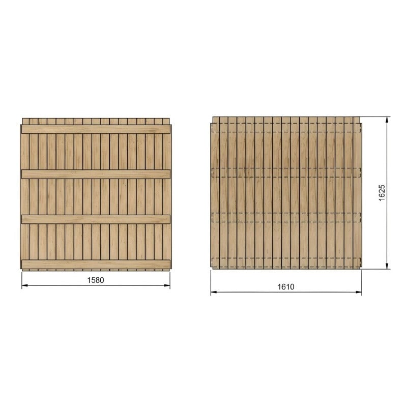 Suelo de madera para casita Masgames LOLLIPOP XXL Horeca