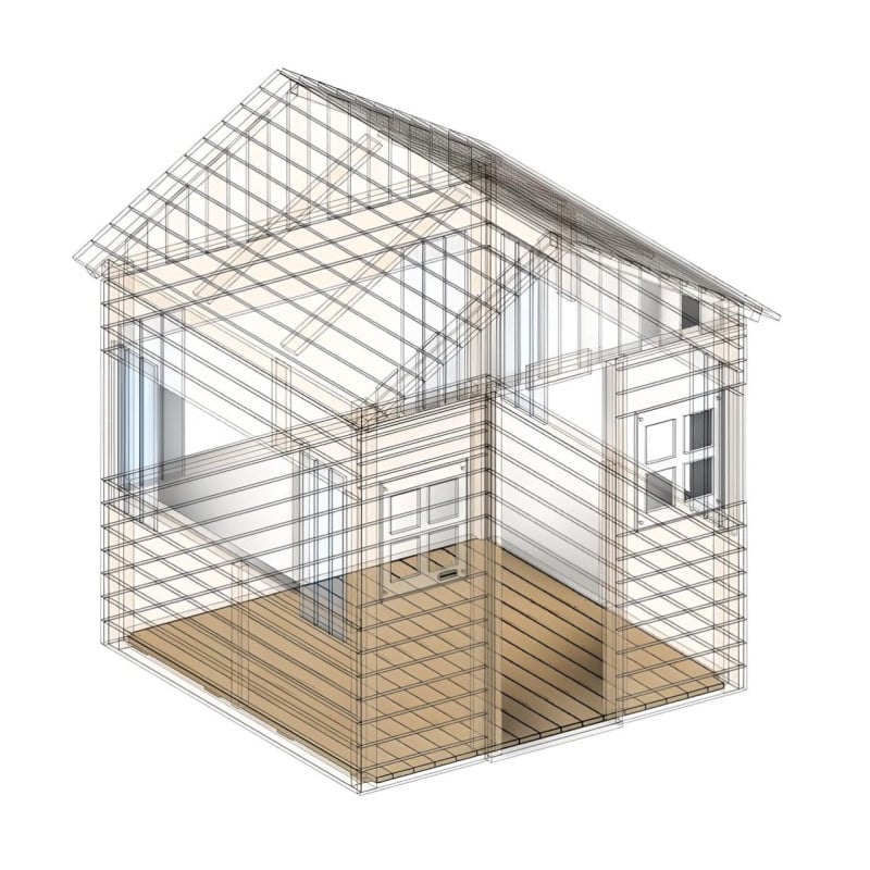 Suelo de madera para casita Masgames LOLLIPOP XXL Horeca