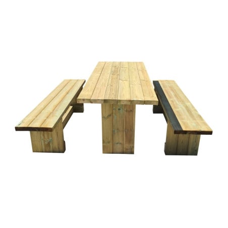 Mesa de picnic MASGAMES CALELLA con bancos independientes