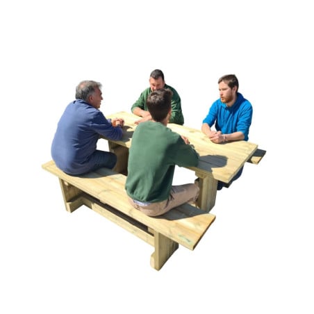 Mesa de picnic MASGAMES CALELLA con bancos independientes