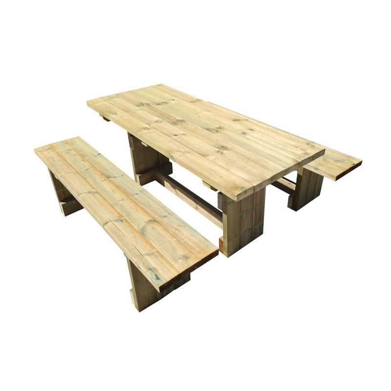Mesa de picnic MASGAMES CALELLA con bancos independientes