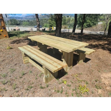 Mesa de picnic MASGAMES CALELLA con bancos independientes