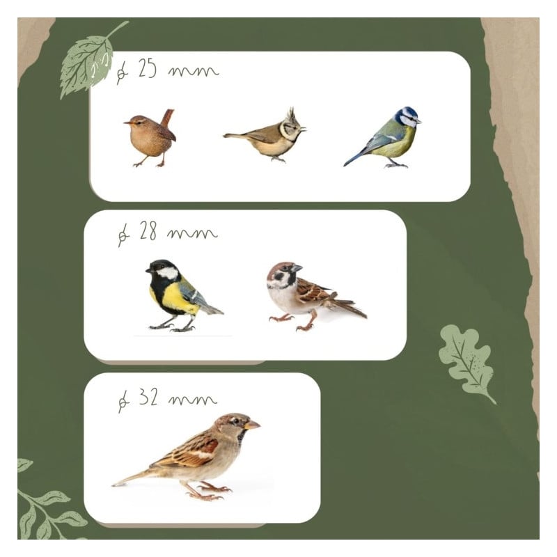 Caja nido para pajaros MASGAMES SPARROW