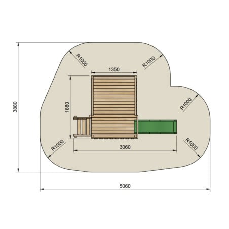 Casita elevada MASGAMES LOLLIPOP XL
