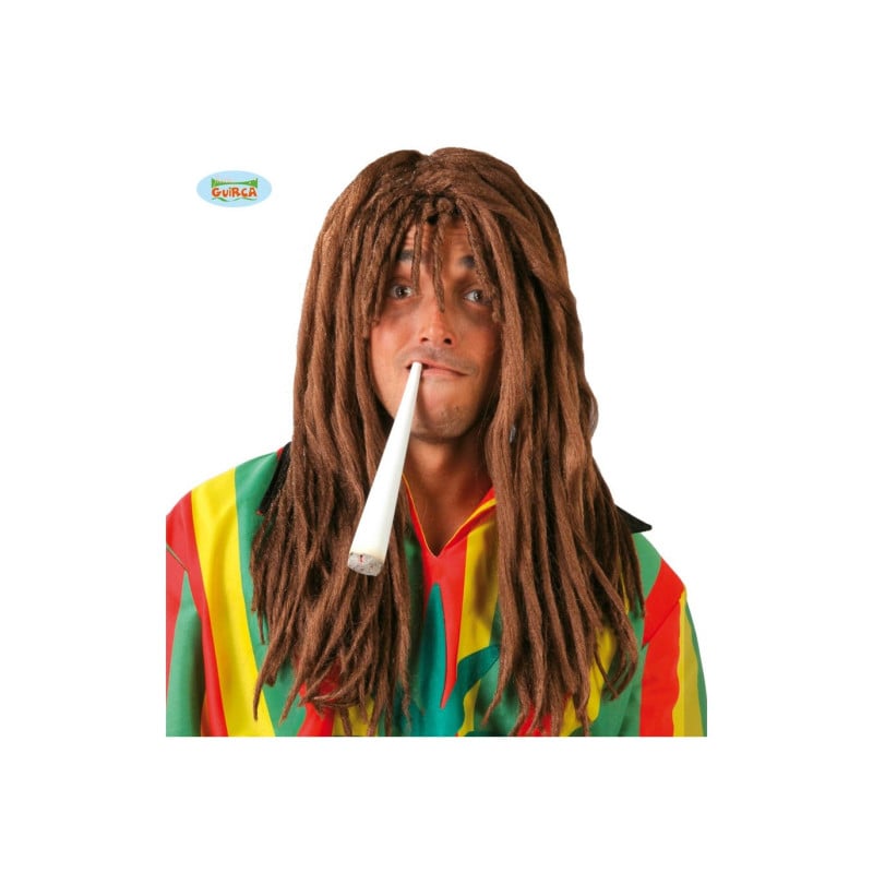 Peluca Rastas Marrón En Caja