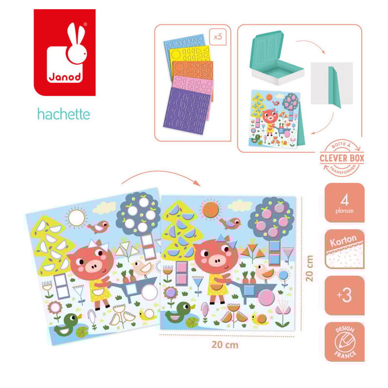 Set Creativo Pegatinas Geométricas