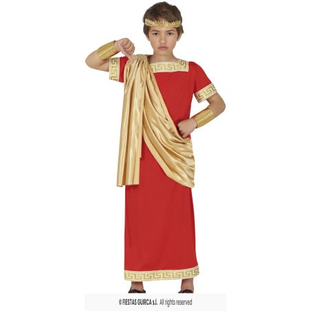 Disfraz Romano Rojo 7-9 Años