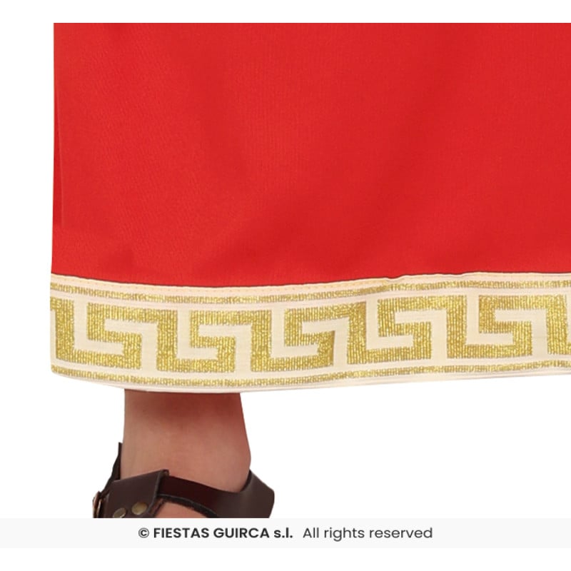 Disfraz Romano Rojo 7-9 Años