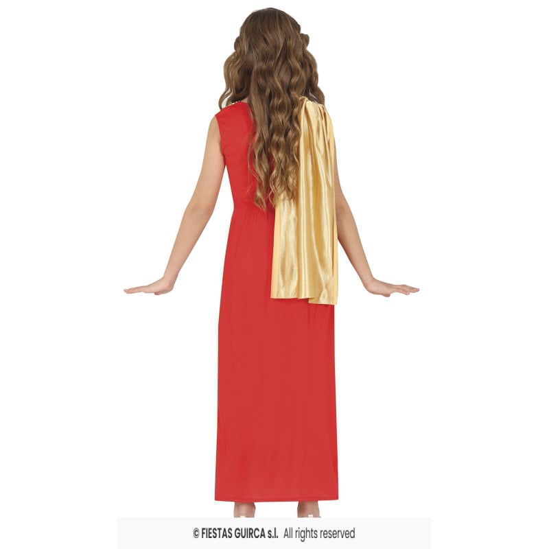 Disfraz Romana Rojo 5-6 Años