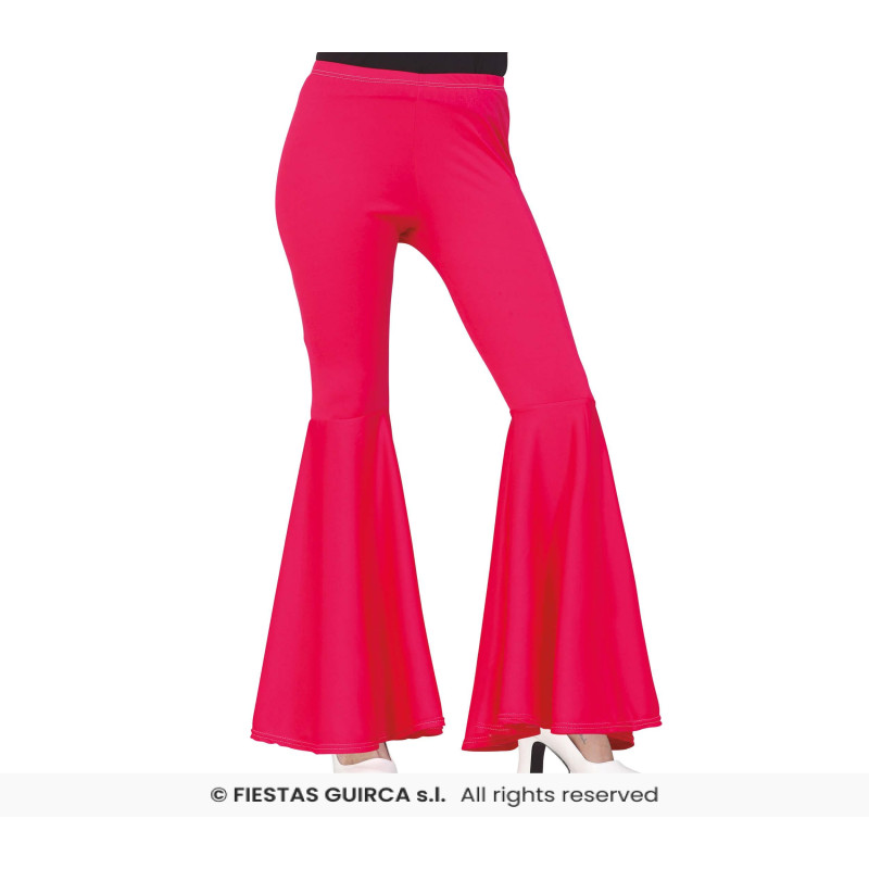 Pantalón Campana Elástico Rosa Talla M