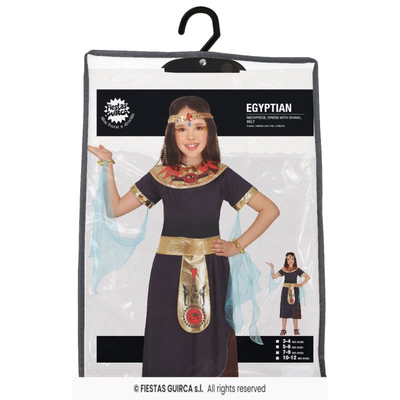 Disfraz Faraona Egipcia 3-4 Años
