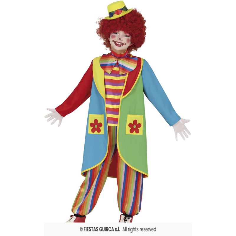 Disfraz Payaso Flores 5-6 Años