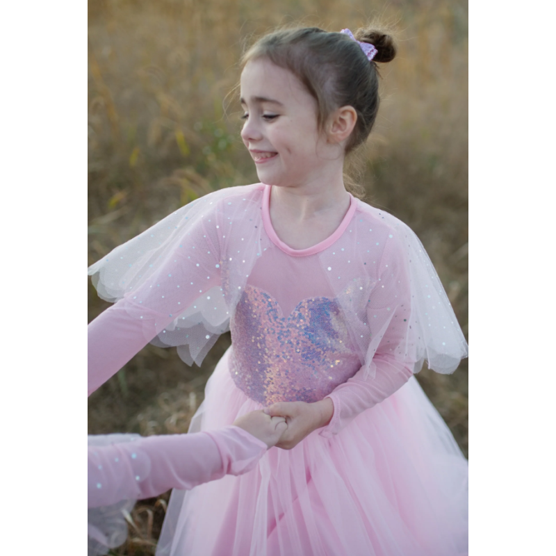 Disfraz Princesa Rosa Elegante 7-8 Años