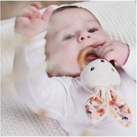 Conejito Mordedor Sonajero Cascabelero