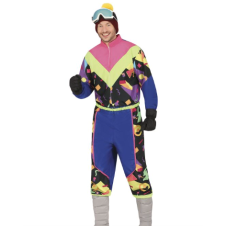 Disfraz Esquiador Años 80 Talla 52-54